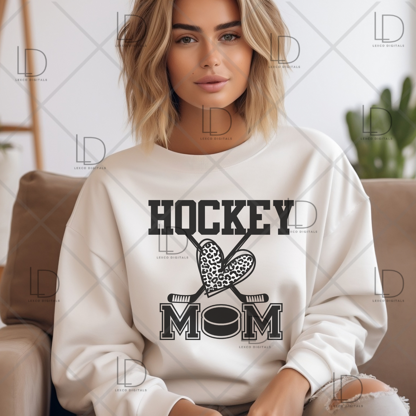 Ice Hockey Mom Era Love Stick PNG SVG Instant Download Easy Cricut Cut File Sublimation Image Tumbler Hoodie Crew Neck Car Decal Shirt