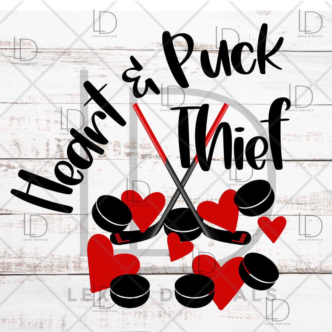 Adorable Boy Hockey Valentines Day Tshirt PNG/SVG Instant Download Easy Cut File Heart and Puck Thief Sublimation Image Hoodie Crew Neck Decal Sticker Card