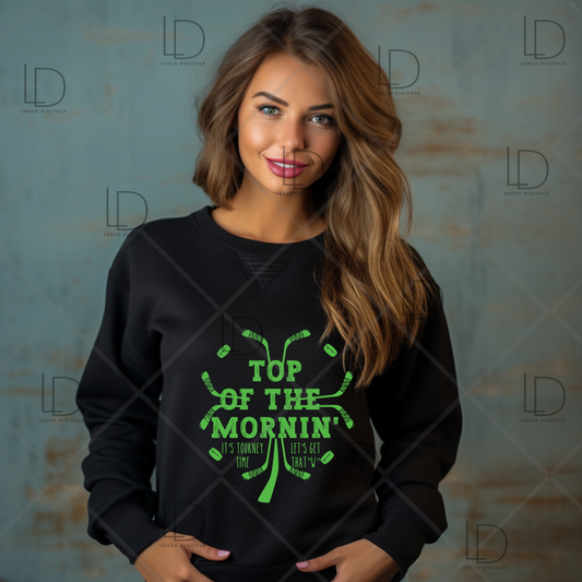 St. Patrick's Day Irish Hockey SVG/PNG Instant Download Sublimation Images Hoodies Crew Neck Tshirt Car Decal Tumbler Team Shirts